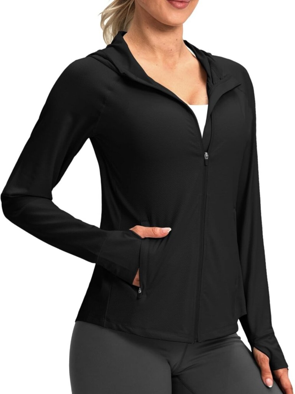 Women's UPF50+ Sun Protection Hoodie Jacket | Long Sleeve Hiking & Fishing Shirt